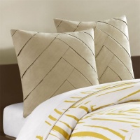 Echo Abstract Palm Euro Sham - Linen - 26x26