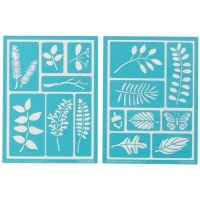 Martha Stewart 32270 Adhesive Stencil, Leaves