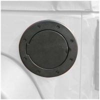 Rugged Ridge 11425.05 Black Aluminum Fuel Door Cover