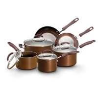 Earth Pan Plus Nonstick 10-Piece Cookware Set, Bronze