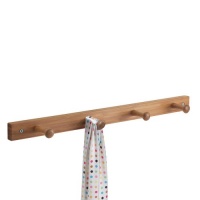 InterDesign Formbu 4 Peg Rack, Natural Bamboo