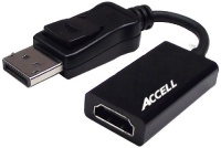 Accell (B086B-003B-2) UltraAV DisplayPort 1.1 to HDMI 1.4 Active Adapter - AMD Eyefinity Certified