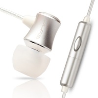 JLab J3MS JBuds In-Ear Single Earphone Style Headset with Enterprise Class Mic (Silver)