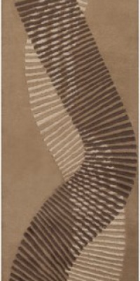 Surya ART-233 Artist Studio Contemporary Area Rug, 2-Feet by 3-Feet, Driftwood Brown