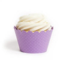 Dress My Cupcake Standard Orchid Purple Cupcake Wrappers, Set of 12