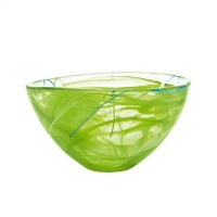 Kosta Boda #7050613, Contrast Bowl Lime, Medium