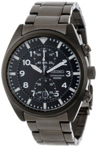 Seiko Men's SNN233 Chronograph Black Dial Watch