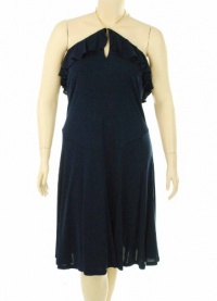 Lauren Ralph Lauren The Cliffs Chain Halter Dress Lighthouse Navy 16