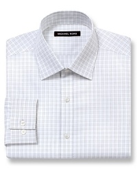 Anchor your fine dress shirt wardrobe with a handsome design from Michael Kors, classic but always current and crafted from soft cotton for a comfortable 9 to 5.