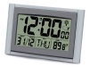 Ken-tech Atomic Radio Controlled Alarm Clock Jumbo 2 Inch Time LCD Digits with Date and Temperature