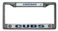 MLB Chicago Cubs Chrome License Plate Frame