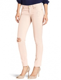 7 For All Mankind Women's Slim Cigarette Distroyed Jean, Ballet Pink, 26