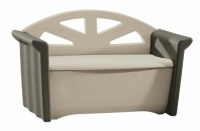 Rubbermaid FG376401OLVSS Patio Storage Bench