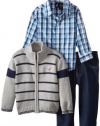 Nautica Baby-Boys Infant Zip Up Sweater Set