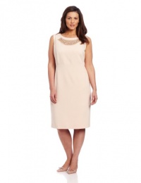 Jones New York Women's Plus Size Mixed Media Dress