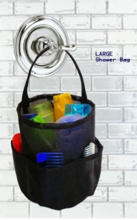 Dorm Shower Caddy - Large Black - By Saltwater Canvas