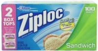 Ziploc Sandwich Bag Value Pack, 100 Count (Pack of 3)