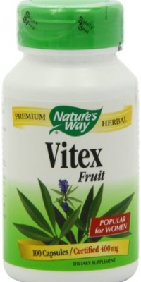 Nature's Way Vitex (Chaste Tree),  400 mg, 100 Capsules (Pack of 2)