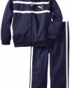 Puma - Kids Boys 2-7 Logo Tricot Set, Peacoat, 2T