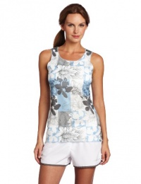 Brooks Women's D'lite Mesh Flower Check Tank