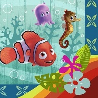 Finding Nemo Lunch Dinner Napkins 16 Count Party