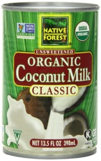 Native Forest Organic Classic Coconut Milk, 13.5-Ounce Cans (Pack of 12)