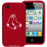 MLB Boston Red Sox iPhone 4 Cover Varsity Jacket Silicone