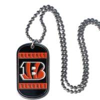 NFL Cincinnati Bengals Dog Tag Necklace