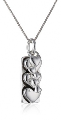 Sterling Silver I Love You More Two Charm Reversible Necklace, 18