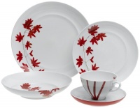 Mikasa Pure Red Fine China 5-Piece Place Setting, Service for 1