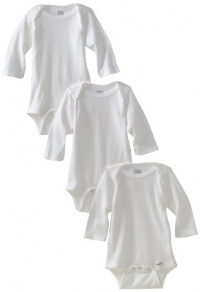 Gerber Unisex-Baby Newborn 3 Pack Longsleeve Onesies Brand