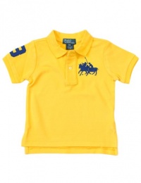 Ralph Lauren Baby Boys Dual Match Mesh Polo (18 MOS, Yellow)