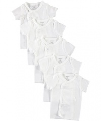 Carter's 5-Pack Side Snap Tee - White- 3 Months