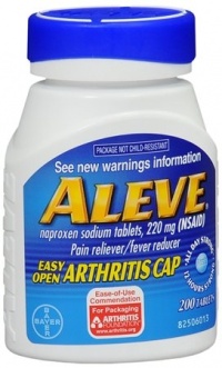 Aleve Pain Reliever Fever Reducer Easy-Open Cap -- 220 mg - 200 Tablets