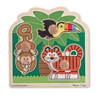 Melissa & Doug Rainforest Friends Jumbo Knob