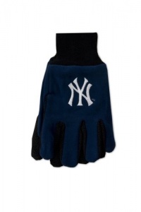 MLB New York Yankees Two-Tone Gloves, One Size