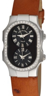 Philip Stein Women's 1DBCBOT Diamond Ostrich Strap Watch