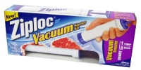 Ziploc Vacuum Starter Kit, 3-Quart Bags, 1-Pump