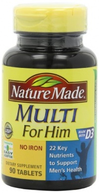 Nature Made Multi For Him Vitamin and Mineral, 90 Tablets