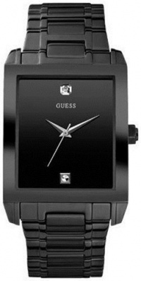 GUESS U12557G1 Black Plating/Diamond Watch