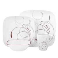 Corelle Square Round Splendor, Square, 16-Piece