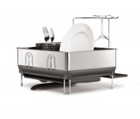 simplehuman Compact Steel Frame Dishrack, Grey