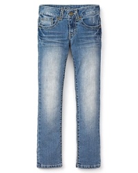 GUESS Kids Girls' Foxy Skinny Ankle Jeans in Light Stone Wash - Sizes 7-16