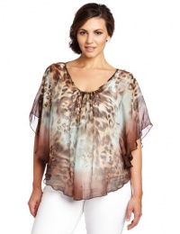 Karen Kane Women's Plus-Size Angel Sleeve Top