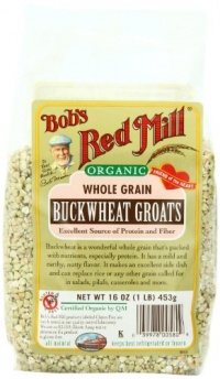 Bob's Red Mill Organic Whole Grain Buckwheat Groats Raw, 16-Ounce Packages (Pack of 4)