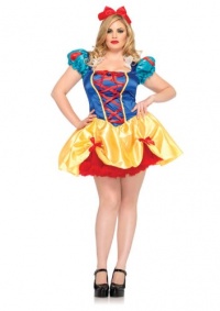 Leg Avenue Women's Plus-Size Fairy Tale Snow White Costume