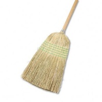 UNISAN Parlor Broom, Yucca/Corn Fiber Bristles, 42 Inch Wood Handle, Natural (926Y)