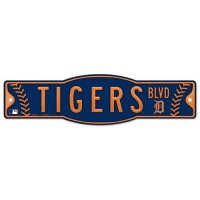 MLB Detroit Tigers 4.5-by-17 Sign