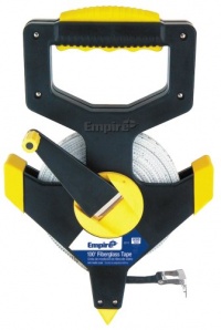 Empire Level 6711 100-Feet by 1/2-Inch Standard Open Real Fiberglass Measuring Tape