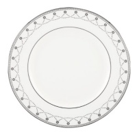 Lenox 822933 Iced Pirouette Salad Plate, White